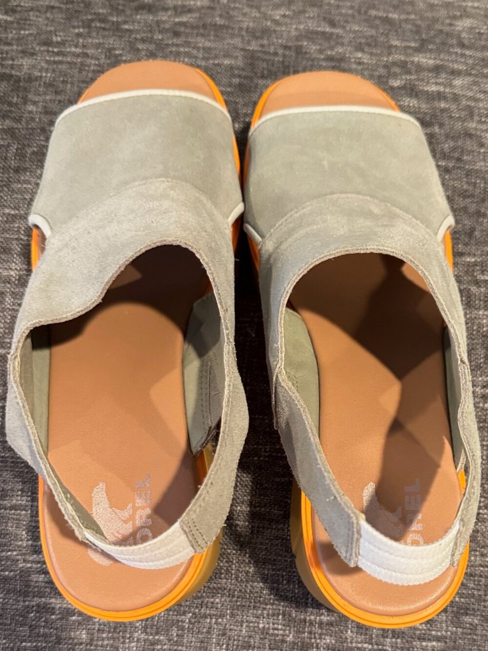 Sorel Joanie III Slingback Wedge Sandals Women's US 10.5 EU 41.5 Safari Leather - Picture 8 of 8
